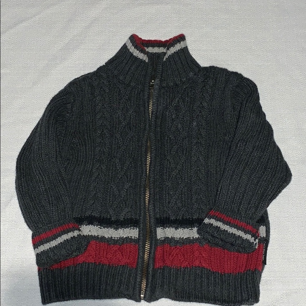 Calvin Klein Jeans Grey Cable Knit Sweater (2T)